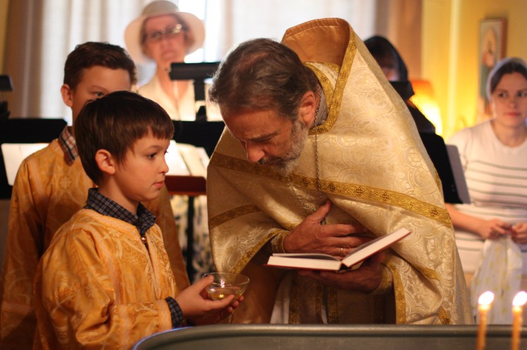 preparing for baptism